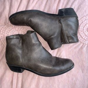 Gray Ankle Boots